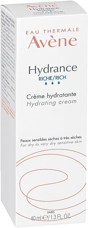 Nawilżający krem do skóry delikatnej, suchej i bardzo suchej - Avène Hydrance Rich Hydrating Cream — Zdjęcie N3