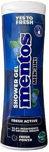 Żel pod prysznic 3w1 - Mentos Men Fresh Active Shower Gel — Zdjęcie N1