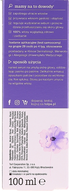 PRZECENA! Serum stymulujące odrost włosów - Tołpa Dermo Hair Serum * — Zdjęcie N4