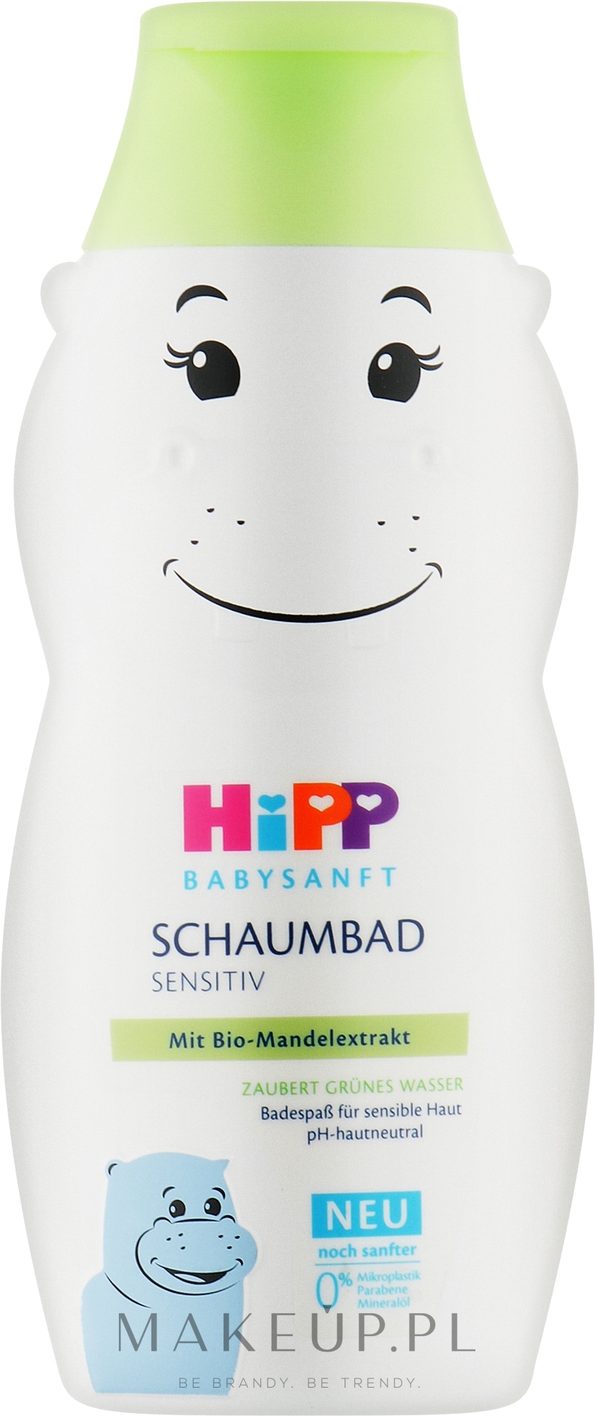 Płyn do kąpieli dla dzieci Hipopotam - Hipp BabySanft Sensitive — Zdjęcie 300 ml