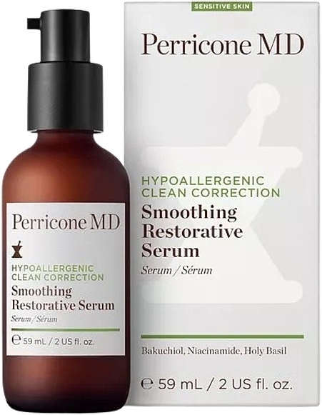 Wygładzające serum do twarzy - Perricone MD Hypoallergenic Clean Correction Smoothing Restorative Serum — Zdjęcie N1