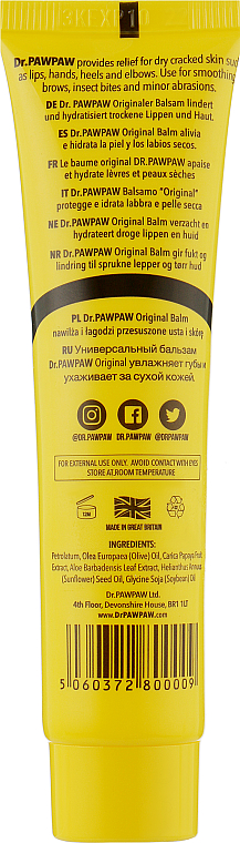Balsam do ust - Dr. PAWPAW Multi-Purpose Original Balm Clear — Zdjęcie N2