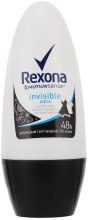 Antyperspirant w kulce Invisible Aqua - Rexona Deodorant Roll — Zdjęcie N1