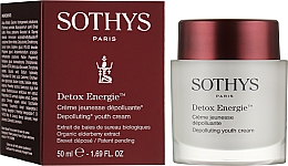 Odmładzający, dodający energii krem detoksykujący do twarzy - Sothys Detox Energie Depolluting Youth Cream — Zdjęcie N2