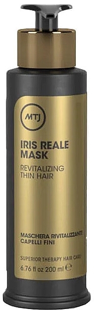 Rewitalizująca i dodająca objętości maska do włosów cienkich - MTJ Cosmetics Reale Iris Mask — Zdjęcie N1