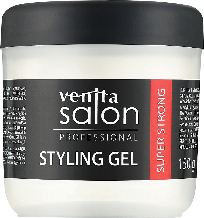 Mocny żel do stylizacji włosów - Venita Salon Professional — Zdjęcie N3