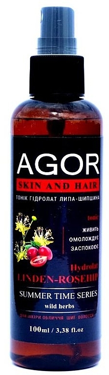 Hydrolat Lipa i dzika róża - Agor Summer Time Skin And Hair Tonic — Zdjęcie N1