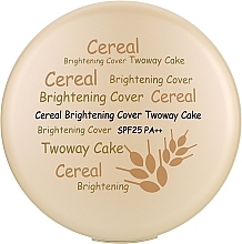 Puder ryżowy z wymiennym wkładem - Enough Cereal Brightening Cover Two Way Cake SPF 25 PA + + Refill — Zdjęcie N2