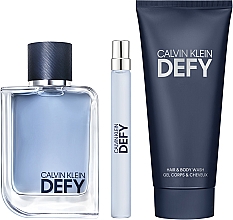 Kup Calvin Klein Defy Festive Gift Set - Zestaw (edt 100 ml + edt 10 ml + sh/gel 100 ml)