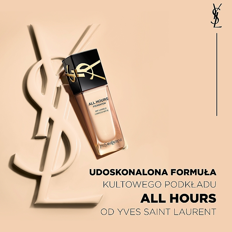 PRZECENA! Podkład w płynie - Yves Saint Laurent All Hours Foundation Luminous Matte * — Zdjęcie N8