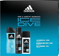 Adidas Ice Dive - Zestaw (b/spay/75 ml + deo/150 ml + sh/gel/250 ml) — Zdjęcie N1
