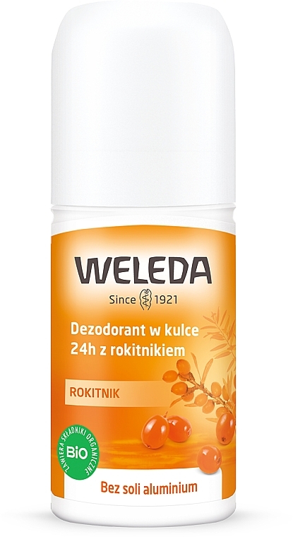 Dezodorant w kulce Rokitnik - Weleda 24h Sanddorn Deodorant Roll-On — Zdjęcie N1
