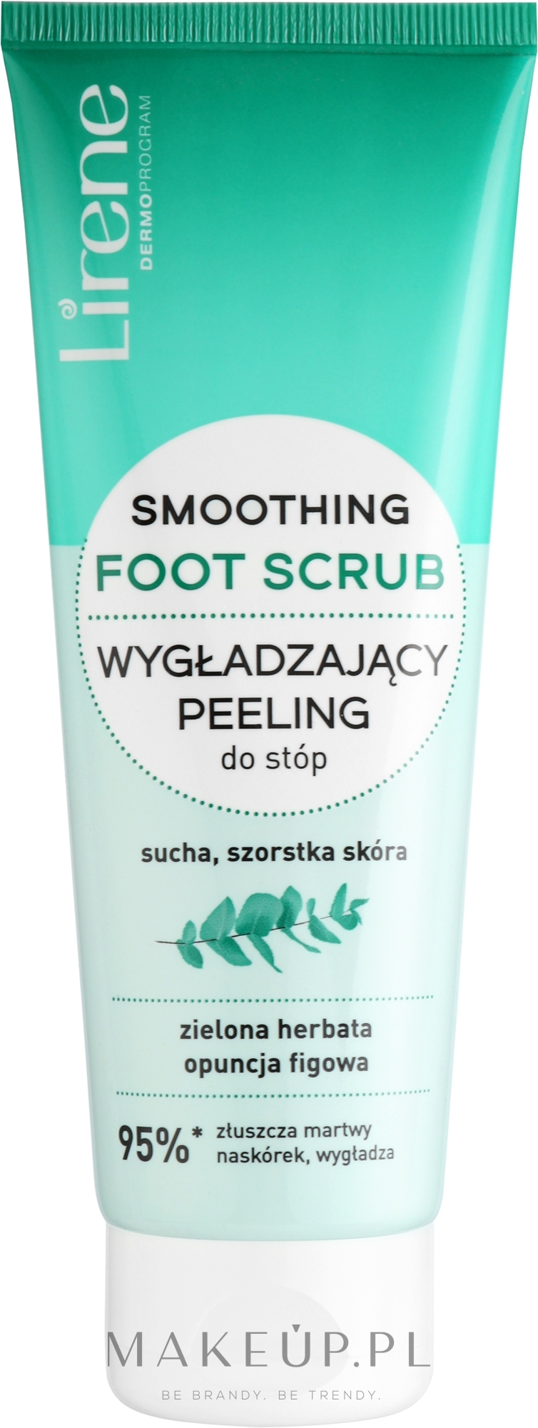 Wygładzający peeling do stóp - Lirene GreenTea Smoothing Foot Scrub — Zdjęcie 120 g