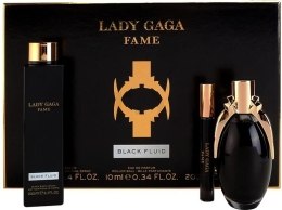 Kup Lady Gaga Fame Black Fluid - Zestaw (edp 50ml + b/l 75ml + s/g 75ml)