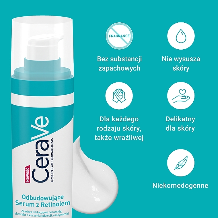 Odbudowujące serum z retinolem - CeraVe — Zdjęcie N5