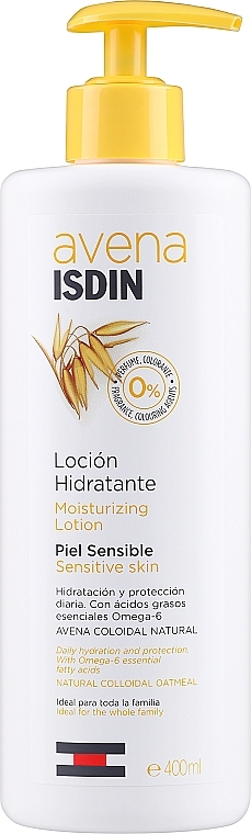 Balsam do ciała z płatkami owsianymi i kwasami omega-6 - Isdin Avena Moisturizing Lotion Sensitive Skin — Zdjęcie N1