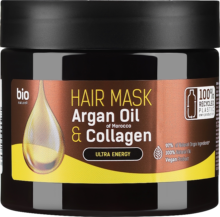 Maska do włosów Argan Oil of Morocco & Collagen - Bio Naturell Hair Mask — Zdjęcie N1