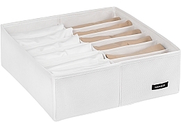 Organizer do przechowywania z 12 przegródkami, biały 30x30x10 cm Home - MAKEUP Drawer Underwear Organizer White — Zdjęcie N1