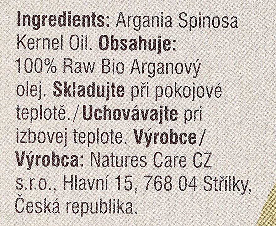 Olej arganowy - Purity Vision 100% Raw Bio Argan Oil — Zdjęcie N4
