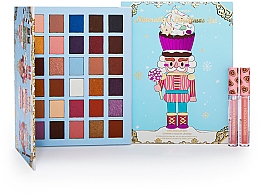 Zestaw - I Heart Revolution Christmas Nutcracker Makeup Gift Set (shadow palette/30x0.9g + lip gloss/2x2.5ml) — Zdjęcie N4