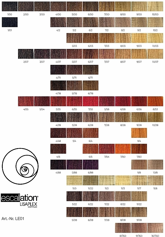 Krem do farbowania włosów - Lisap Escalation with Lispalex Complex Haircolor Cream — Zdjęcie N3