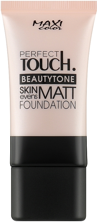 Rozjaśniający krem tonujący - Maxi Color Perfect Touch Beautytone Matt Foundation — Zdjęcie N1