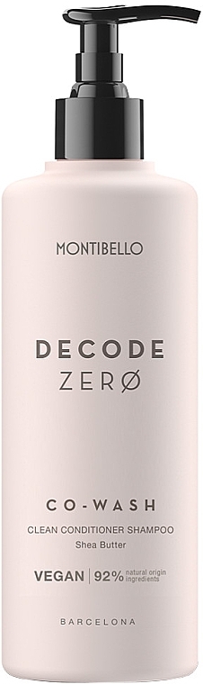 Szampon do włosów - Montibello Decode Zero Co-Wash Clean Conditioner Shampoo — Zdjęcie N1
