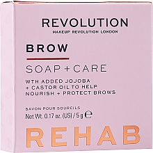 Mydło do stylizacji i pielęgnacji brwi - Makeup Revolution Rehab Brow Soap + Care — Zdjęcie N2