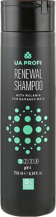 Szampon z melaniną do włosów zniszczonych - UA Profi Renewal Shampoo