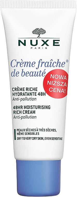 Bogaty krem nawilżający - Nuxe Créme Fraiche de Beauté 48HR Moisturising Rich Cream — Zdjęcie N2