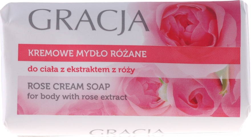 Kremowe mydło różane w kostce - Gracja Rose Cream Soap With Rose Extract — фото N2
