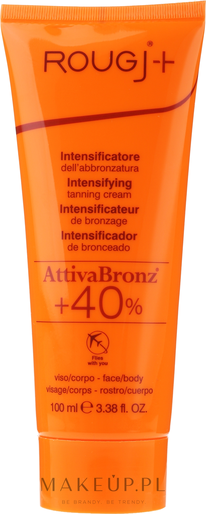 Krem-aktywator opalania - Rougj+ Intensifying Tanning Cream — Zdjęcie 100 ml
