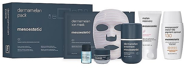 Zestaw, 6 produktów - Mesoestetic Dermamelan Pack Depigmentation Treatment — Zdjęcie N2