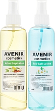 Zestaw kosmetyków przed i po depilacji - Avenir Cosmetics (b/lot/250ml + b/oil/250ml) — Zdjęcie N1