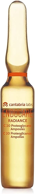 Ampułki do twarzy z witaminą C do skóry suchej - Cantabria Labs Endocare C20 Proteoglycans Ampoules — Zdjęcie N3