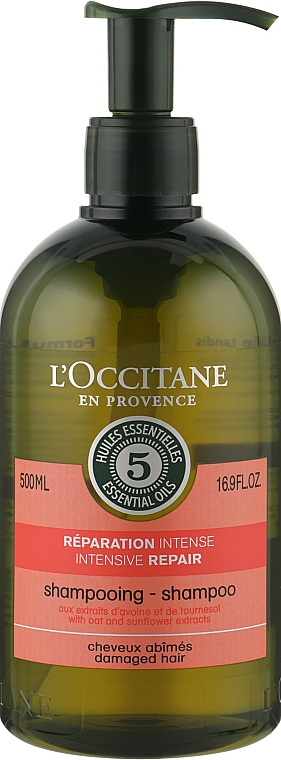 Odbudowujący szampon do włosów suchych i zniszczonych - L'Occitane Aromachologie Intense Repairing Shampoo — Zdjęcie N3