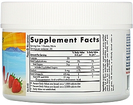 Suplement diety dla dzieci o smaku truskawkowym Omega 3, 63 mg - Nordic Naturals Gummy Worms — Zdjęcie N2