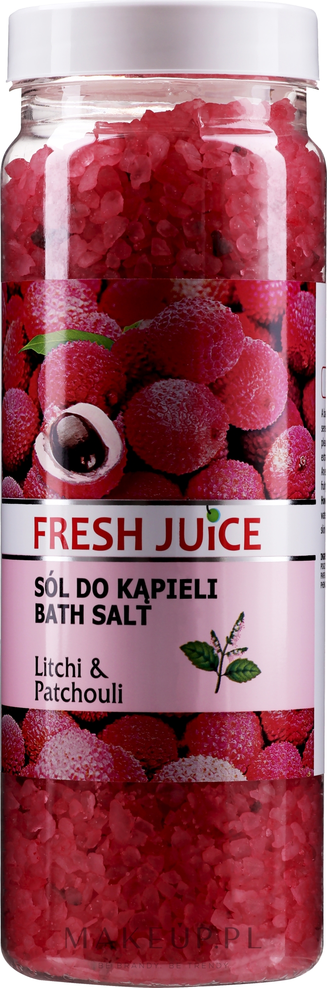 Sól do kąpieli - Fresh Juice Litchi & Patchouli — Zdjęcie 700 g