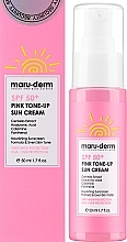 Tonizujący krem przeciwsłoneczny do twarzy - Maruderm Cosmetics Pink Tone-up Sun Cream SPF 50 — Zdjęcie N2