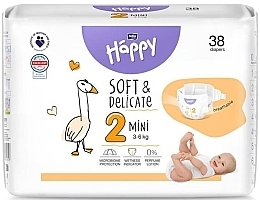 Kup Pieluchy dziecięce 3-6 kg, rozmiar 2 Mini, 38 sztuk - Bella Baby Happy Soft & Delicate