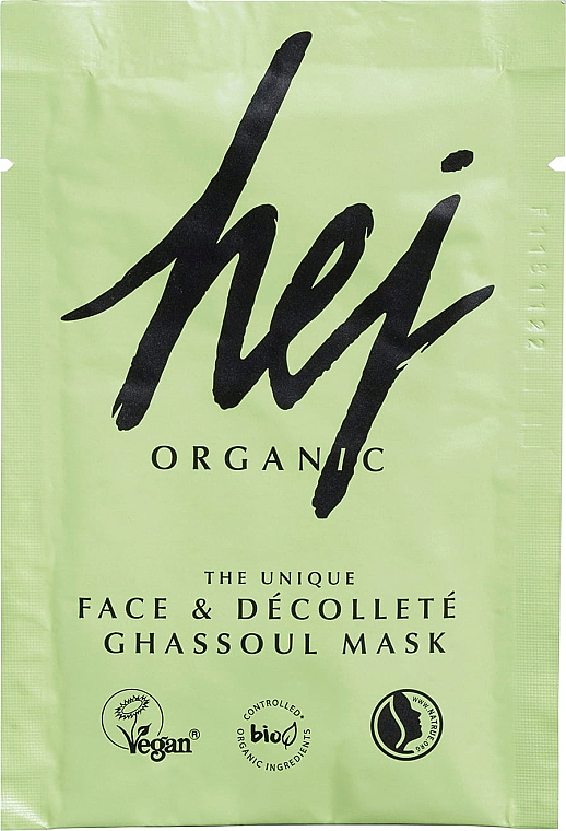 Maseczka do twarzy i dekoltu z glinką Ghassoul - Hej Organic Face & Body Ghassoul Mask — фото N1