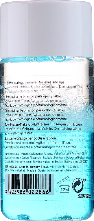 Płyn do demakijażu oczu i ust - Anne Moller Waterproof Makeup Remover Eyes and Lips — Zdjęcie N2