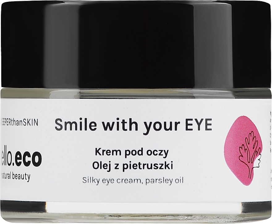 Krem pod oczy z pietruszką i morelą - Hello Eco Parsley-Apricot Eye Cream — Zdjęcie N1