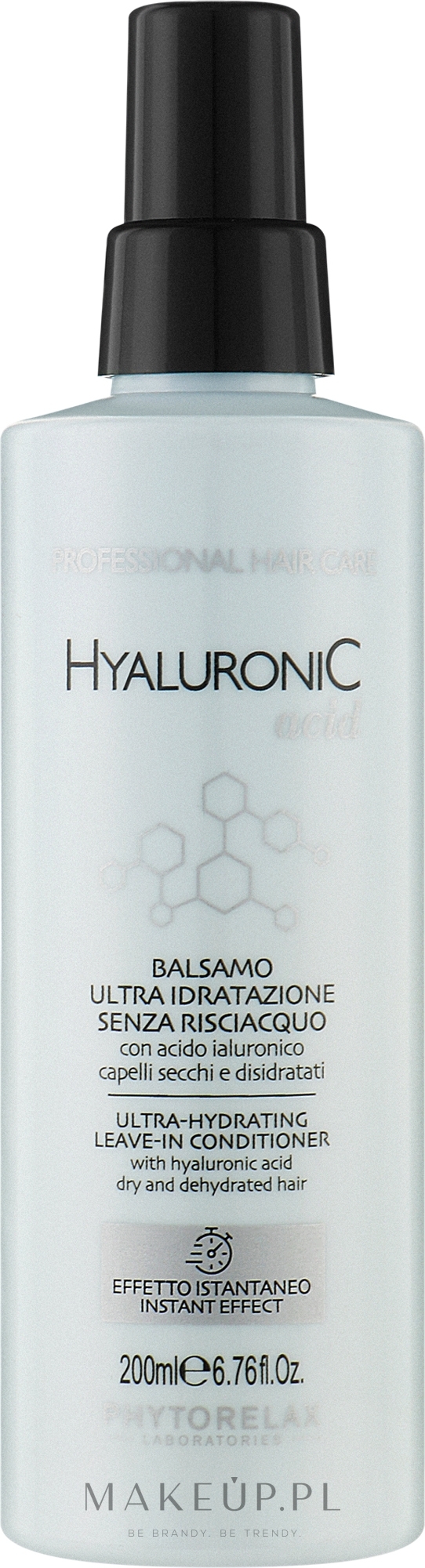Odżywka ultra nawilżająca z kwasem hialuronowym dla gładkich włosów - Phytorelax Laboratories Hyaluronic Acid Ultra-Hydrating Leave-In Conditioner  — Zdjęcie 200 ml