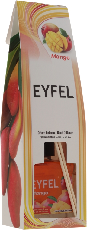 Dyfuzor zapachowy Mango - Eyfel Perfume Reed Diffuser Mango