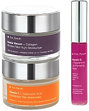 Kup Zestaw - Dr. Eve_Ryouth Age-Correct Plumper Skin & Lips Set (d/cr/50ml + night/cr/50ml + lip/gloss/8ml)