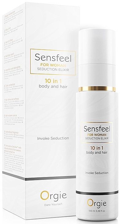 Orgie Sensfeel For Woman Seduction Elixir 10in1 - Spray do włosów i ciała — Zdjęcie N3