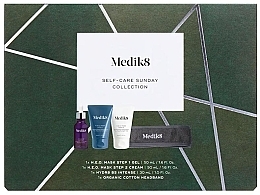 Zestaw - Medik8 Set Self-Care Sunday Collection (ser/30ml + mask/2x50ml + acc/1pc) — Zdjęcie N1