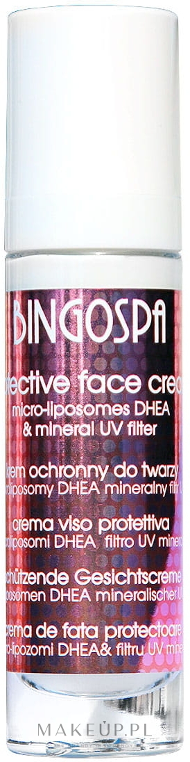 Krem ochronny do twarzy z mineralnym filtrem UV - BingoSpa Soothing Protective Cream — Zdjęcie 50 g