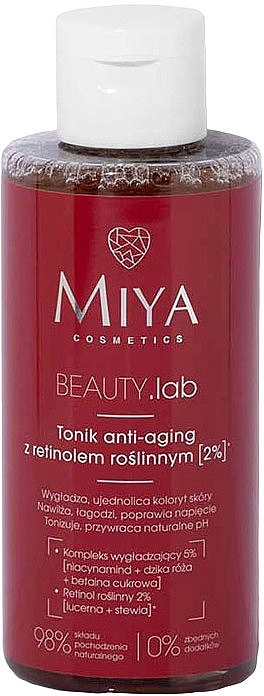 Przeciwstarzeniowy tonik do twarzy - Miya Cosmetics Beauty Lab Anti-Aging Toner — Zdjęcie N1